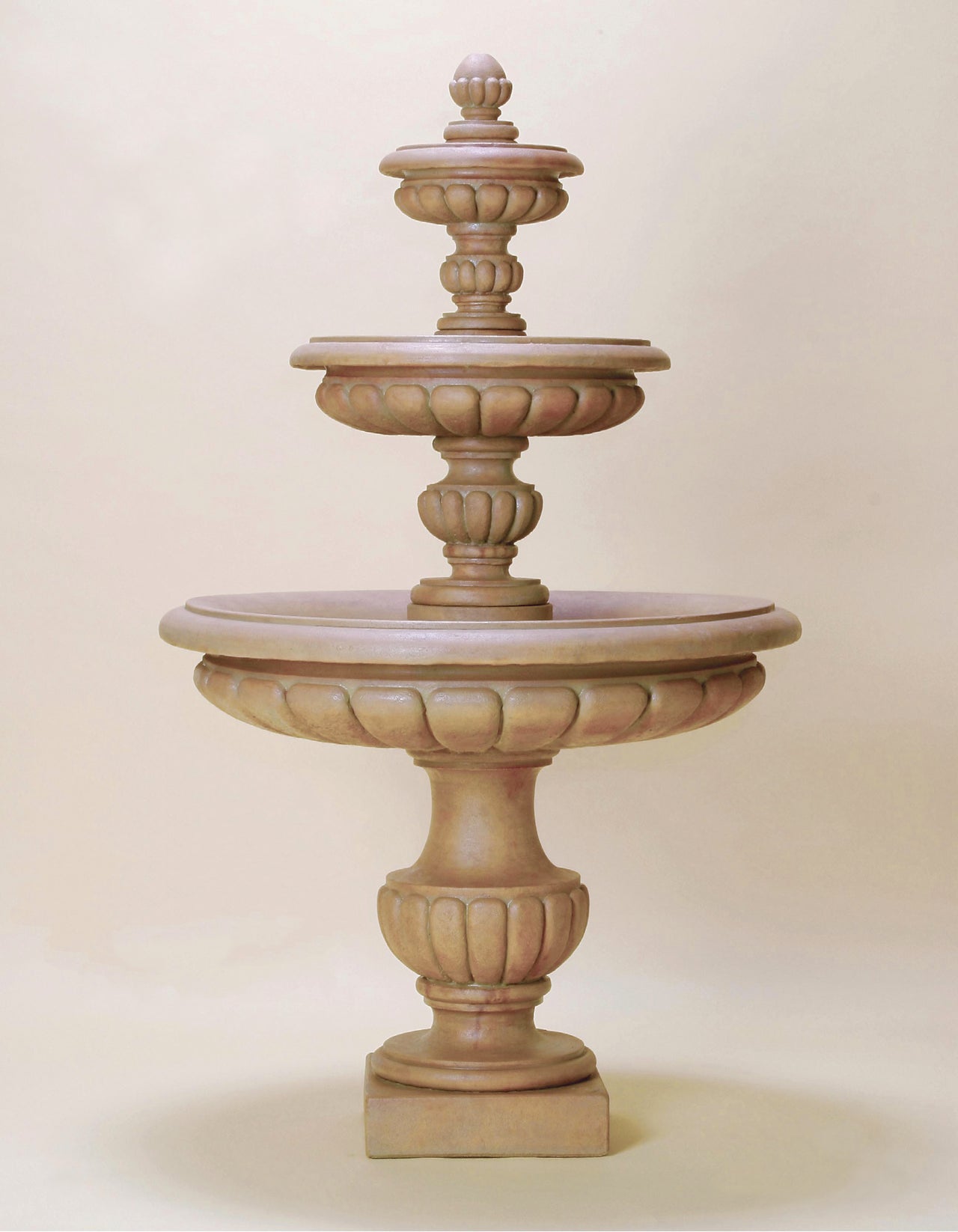 Parigi Three Tier Cast Stone Outdoor Garden Fountain