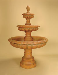 Thumbnail for Regale Three Tier Cast Stone Outdoor Garden Fountain – Timeless Grandeur by Giannini