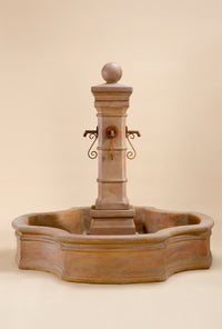 Thumbnail for Avignon Monaco Pond Outdoor Cast Stone Garden Fountain with Four Spouts
