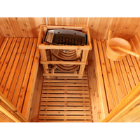 Thumbnail for SunRay Aurora 2-4 Person Traditional Barrel Sauna