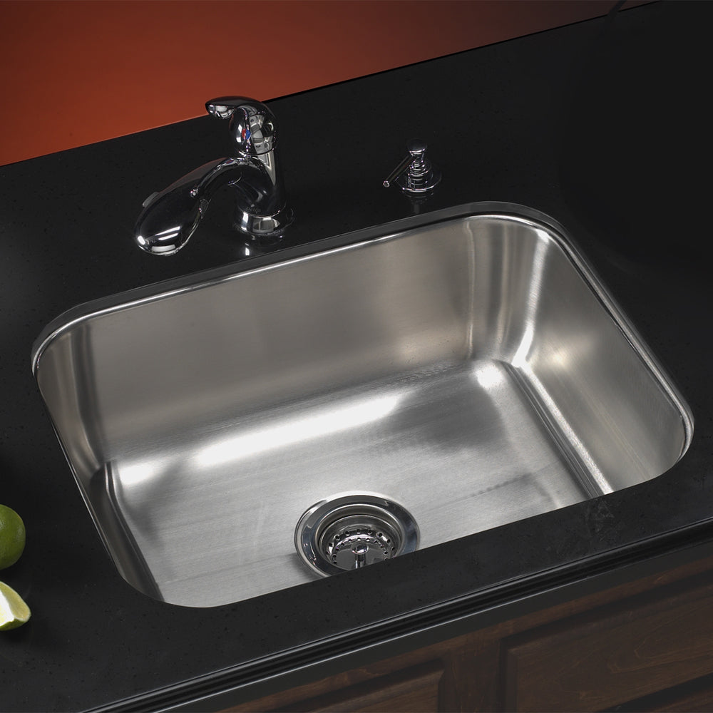 Houzer Elite 24 inch Stainless Steel Undermount Single Bowl Kitchen Sink, Nested 20-Pack