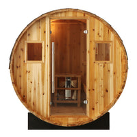 Thumbnail for SunRay Aurora 2-4 Person Traditional Barrel Sauna