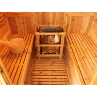 Thumbnail for SunRay Aurora 2-4 Person Traditional Barrel Sauna