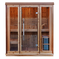 Thumbnail for SunRay Hampton 3 Person Indoor Traditional Sauna Double Bench