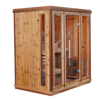 Thumbnail for SunRay Hampton 3 Person Indoor Traditional Sauna Double Bench
