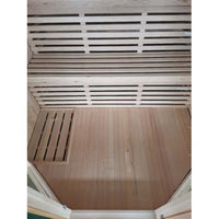 Thumbnail for SunRay Tiburon 4-Person Indoor Traditional Sauna Double Bench with 6kW Harvia Heater