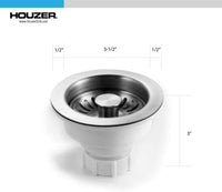 Thumbnail for Houzer Stainless Steel 3-1/2