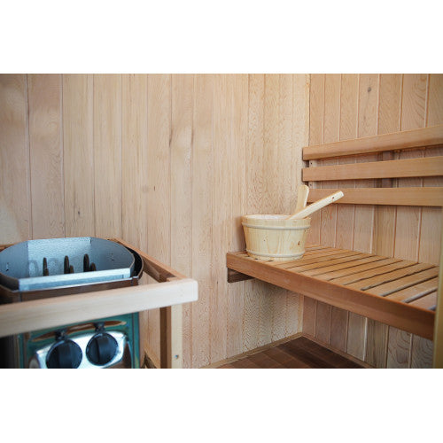 SunRay Aston 1-2 Person Indoor Traditional Sauna Harvia Heater