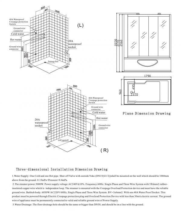 Platinum Catania Steam Shower-Left