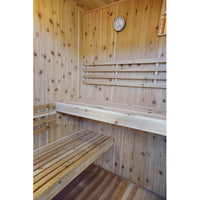 Thumbnail for SunRay Hampton 3 Person Indoor Traditional Sauna Double Bench