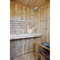 Thumbnail for SunRay Hampton 3 Person Indoor Traditional Sauna Double Bench