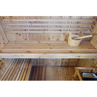 Thumbnail for SunRay Hampton 3 Person Indoor Traditional Sauna Double Bench