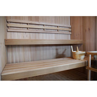 Thumbnail for SunRay Charleston 4-Person Indoor Traditional Sauna Double Bench with 6kW Harvia Heater