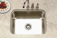 Thumbnail for Houzer Elite 24 inch Stainless Steel Undermount Single Bowl Kitchen Sink, Nested 20-Pack