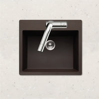 Thumbnail for Houzer Quartztone 25 inch Granite Composite Drop-in Topmount Single Bowl Kitchen Sink