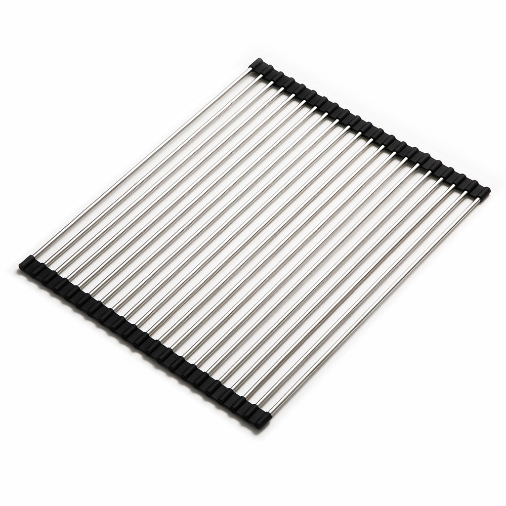 Houzer Stainless Steel Rolling Drying Mat – 13-3/4" x 17-11/16" – For Fireclay Workstation Sink