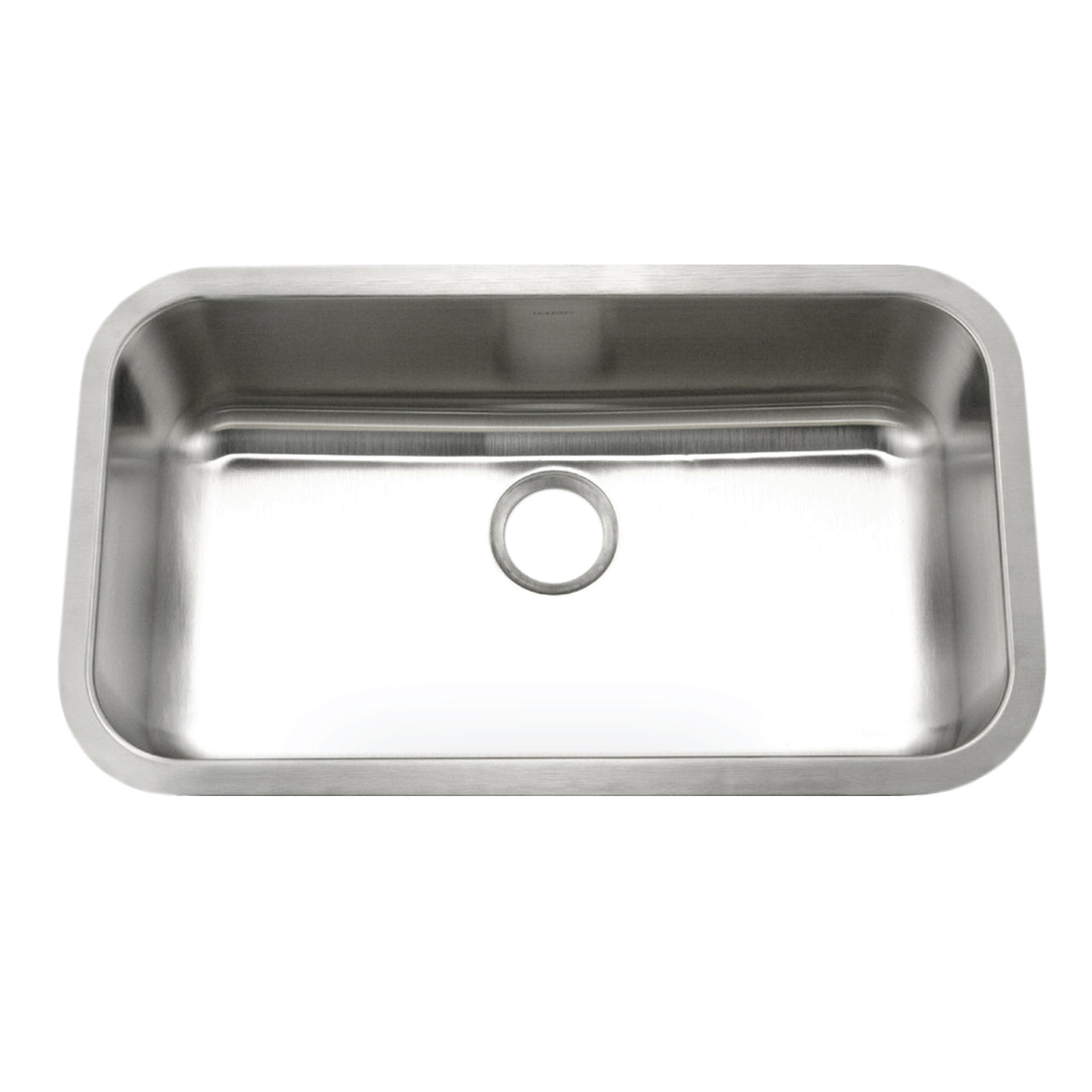 Houzer Eston Stainless Steel Undermount Single Bowl Kitchen Sink with Strainer & Bottom Grid