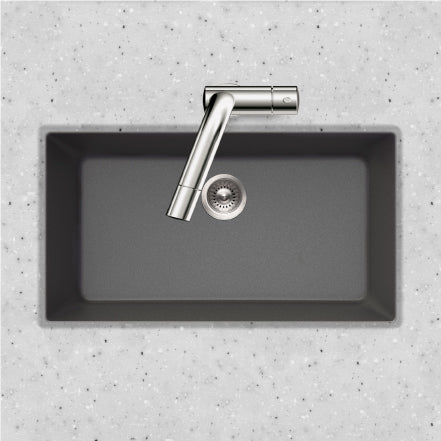 Houzer Quartztone 33 inch Granite Composite Undermount Single Bowl Kitchen Sink