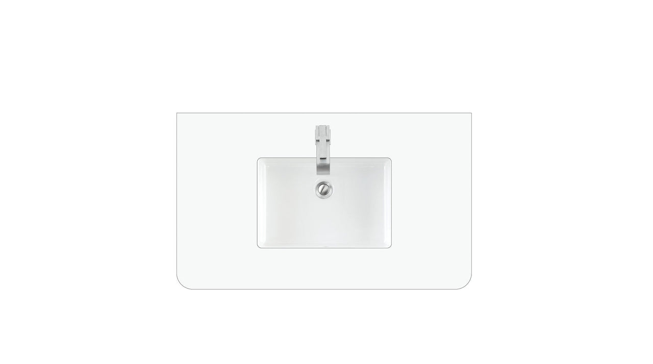 James Martin 36" Single Radius Cut Top - Luxe Bathroom Vanities