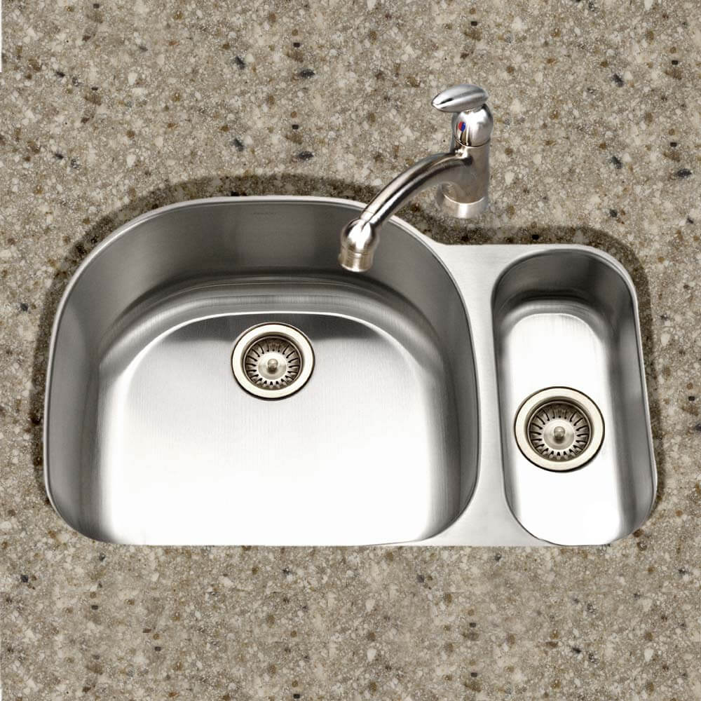 Houzer Medallion 32" Stainless Steel Undermount Double Small Bowl Kitchen Sink, Nested 20-Pack