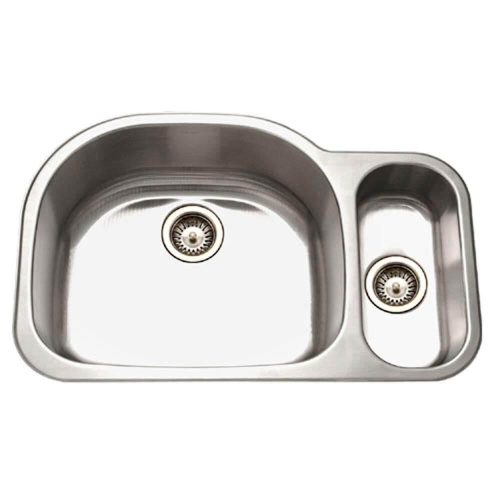 Houzer Medallion 32" Stainless Steel Undermount Double Small Bowl Kitchen Sink, Nested 20-Pack