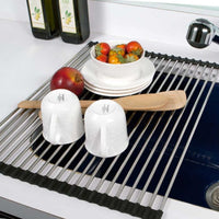 Thumbnail for Houzer Stainless Steel Rolling Drying Tray – 13-3/4