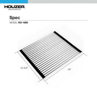 Thumbnail for Houzer Stainless Steel Rolling Drying Tray – 13-3/4