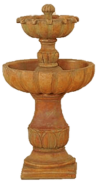 Thumbnail for Urbino Tall Two Tier Cast Stone Outdoor Garden Fountain Fountain Tuscan
