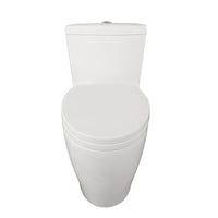 Thumbnail for Eviva Softy® Elongated Cotton White One Piece Toilet with Soft Closing Seat Cover, High efficiency, Water Sense and CUPC certified with the United States plumbing standards Toilets Eviva 