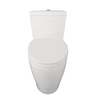 Thumbnail for Eviva Softy® Elongated Cotton White One Piece Toilet with Soft Closing Seat Cover, High efficiency, Water Sense and CUPC certified with the United States plumbing standards Toilets Eviva