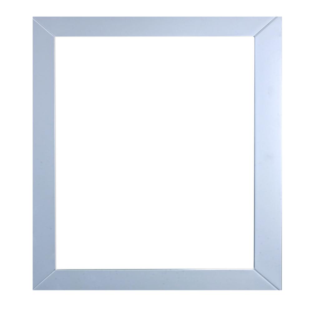 Eviva New York Bathroom Vanity Mirror Full Frame 30X30 Wall Mount Wall Mirror Eviva Grey