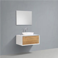 Thumbnail for Eviva Santa Monica 36″ Wall Mount Bathroom Vanity w/ Solid Surface Sink Vanity Eviva White Oak