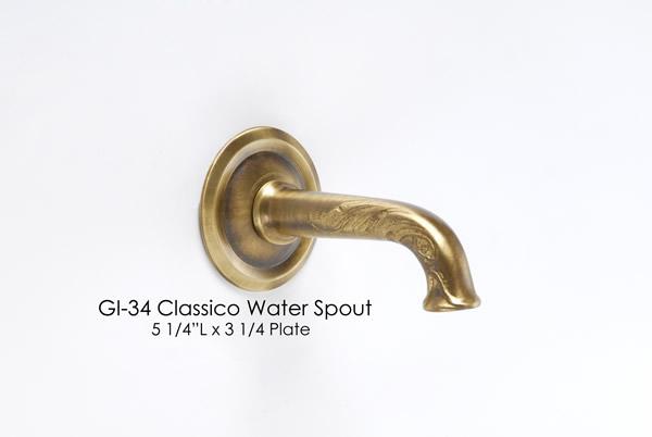 Classico Water Spout Spout Tuscan