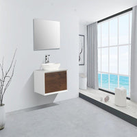 Thumbnail for Eviva Santa Monica 30″ Wall Mount Bathroom Vanity w/ Solid Surface Sink Vanity Eviva