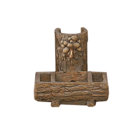 Thumbnail for Tree Trunk Tabletop Wall Outdoor Cast Stone Garden Fountain Fountain Tuscan