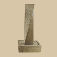 Thumbnail for Twist Rock Outdoor Cast Stone Garden Fountain Fountain Tuscan