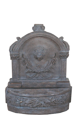 Lion Table Top Fountain Cast Stone Outdoor Wall Ornament Tuscan