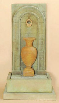 Thumbnail for Etruria Urn Wall Outdoor Cast Stone Garden Fountain Tall Urn Fountain Tuscan