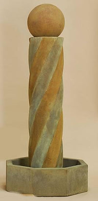 Thumbnail for Swirl Water Outdoor Cast Stone Garden Fountain Fountain Tuscan