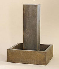 Thumbnail for Smooth Pilar Outdoor Cast Stone Garden Fountain Fountain Tuscan