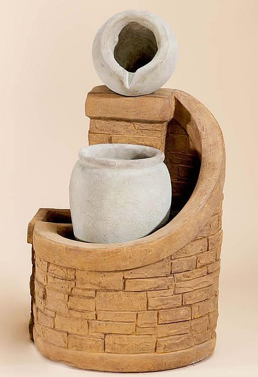 Jug Outdoor Cast Stone Garden Fountain Fountain Tuscan