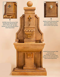 Thumbnail for Provenza Wall Outdoor Cast Stone Garden Fountain For Spout Fountain Tuscan