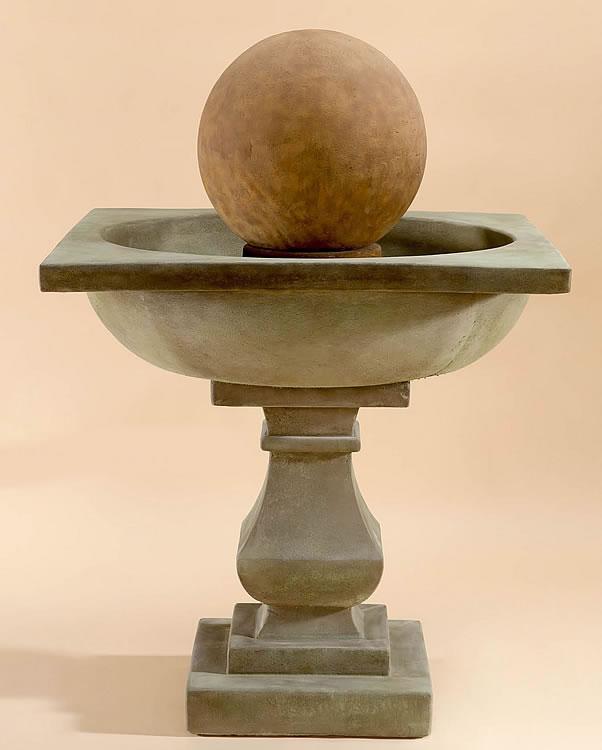 Lunara Outdoor Cast Stone Garden Fountain Fountain Tuscan