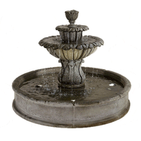 Thumbnail for Minutus Florian Pond Outdoor Cast Stone Garden Fountain Fountain Tuscan