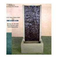 Thumbnail for Slate Water Wall Outdoor Cast Stone Garden Fountain Tall Fountain Tuscan