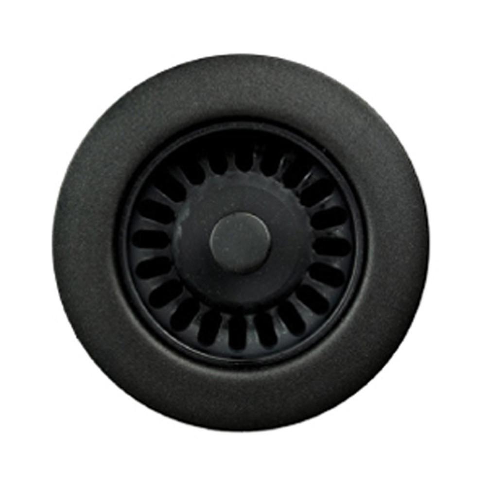 Houzer 190-9565 3.5-Inch Matte Black Disposal Flange Accessory - Strainer/Stopper Houzer