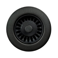 Thumbnail for Houzer 190-9565 3.5-Inch Matte Black Disposal Flange Accessory - Strainer/Stopper Houzer
