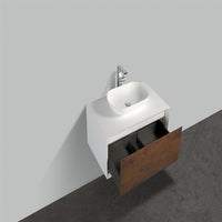 Thumbnail for Eviva Santa Monica 36″ Wall Mount Bathroom Vanity w/ Solid Surface Sink Vanity Eviva