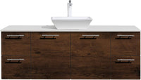 Thumbnail for Eviva Luxury 60 Inch Single Sink Bathroom Vanity with Top Bathroom Vanity Eviva Rosewood