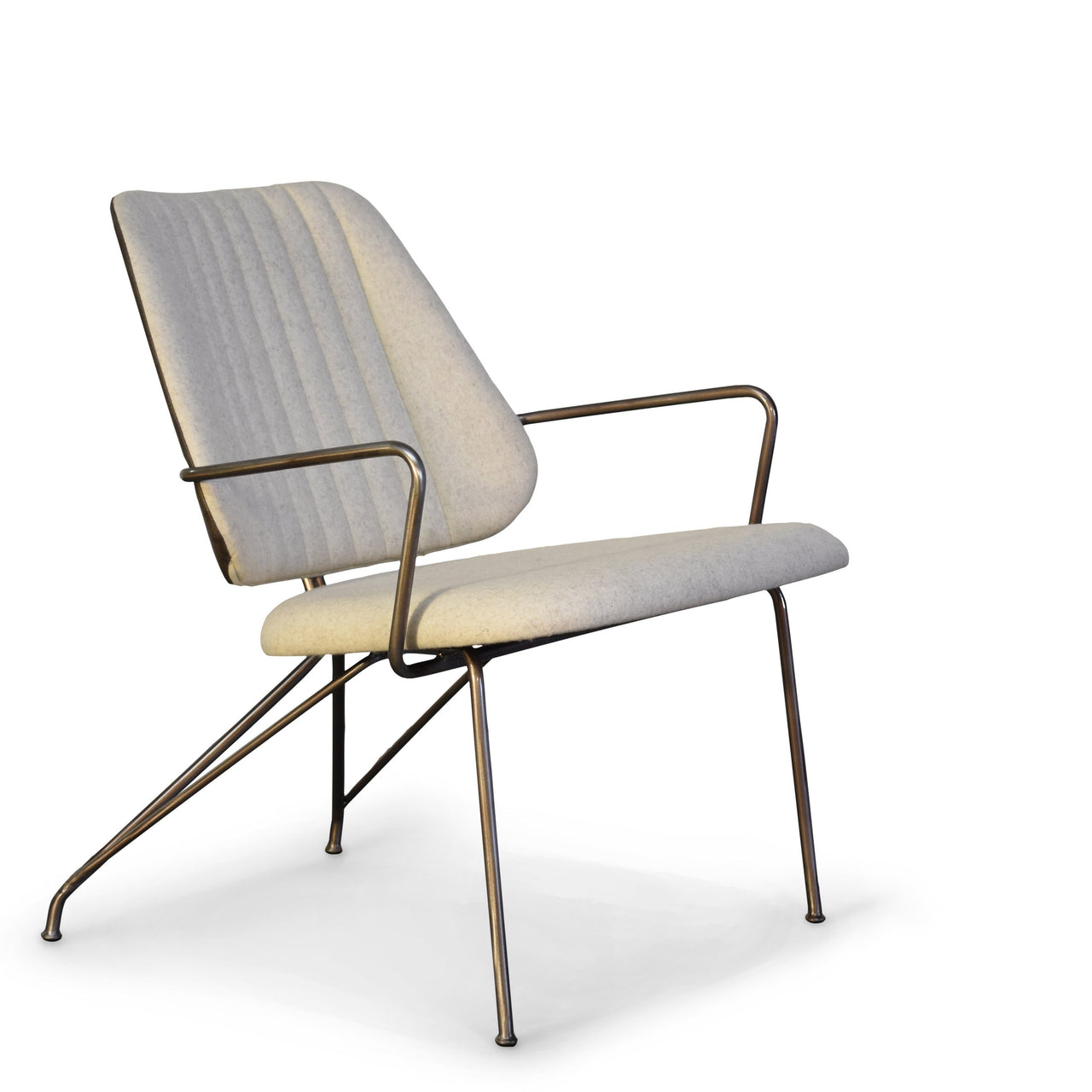 Taylor Modern Lounge Arm Chair with Matte Black Steel Legs (Leather Back & Upholstered Seat) Dining Chair Gingko